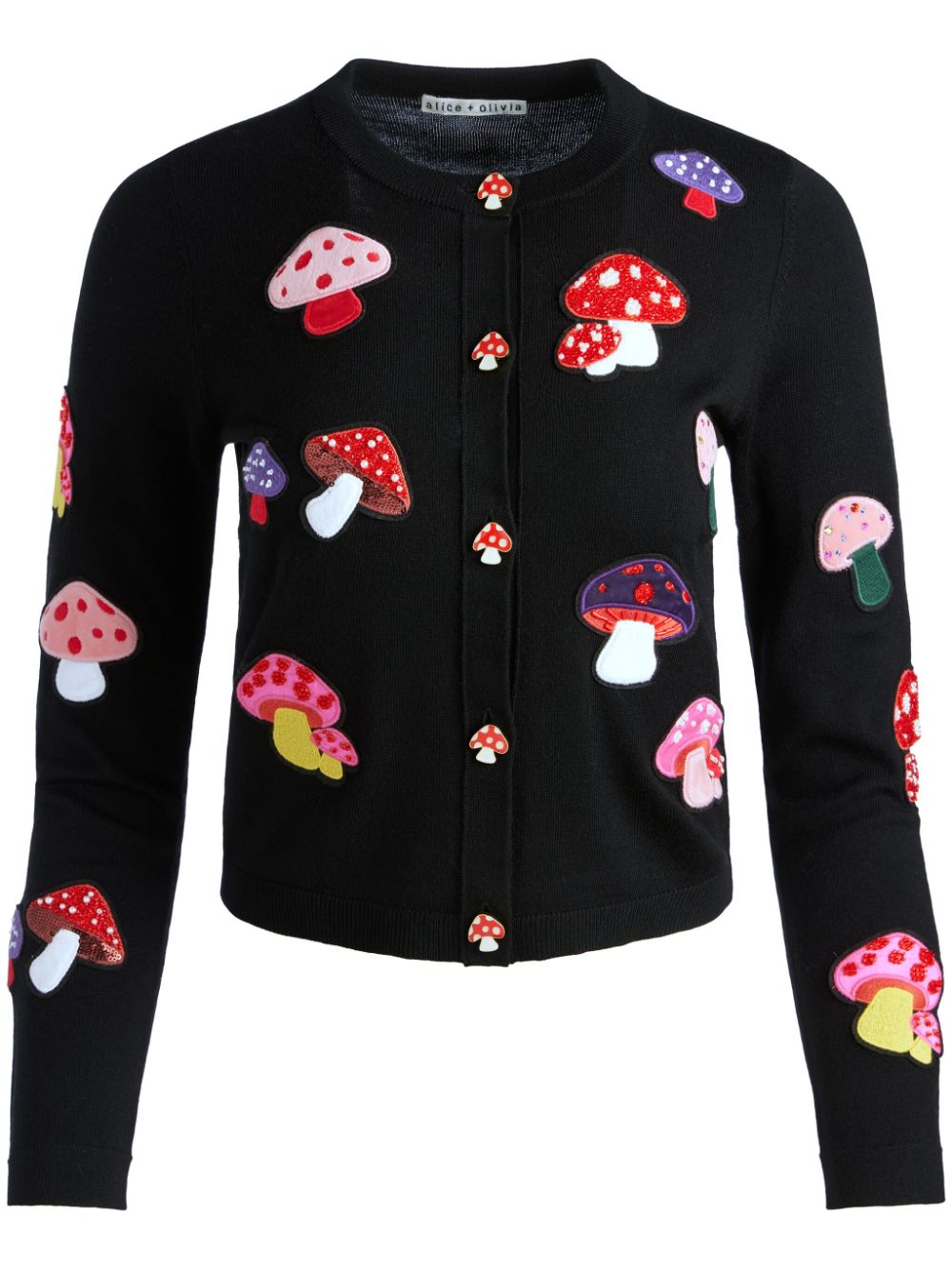 alice + olivia Ruthy Mushroom cardigan - Black von alice + olivia