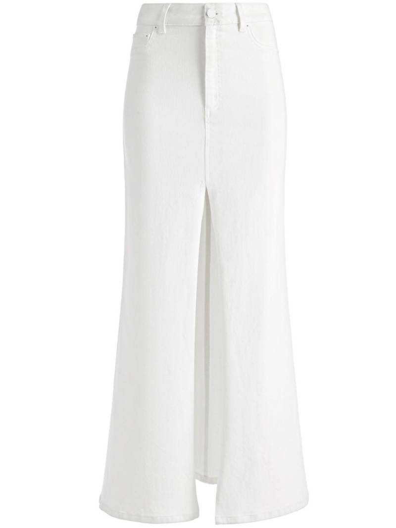 alice + olivia Rye A-line slit skirt - White von alice + olivia