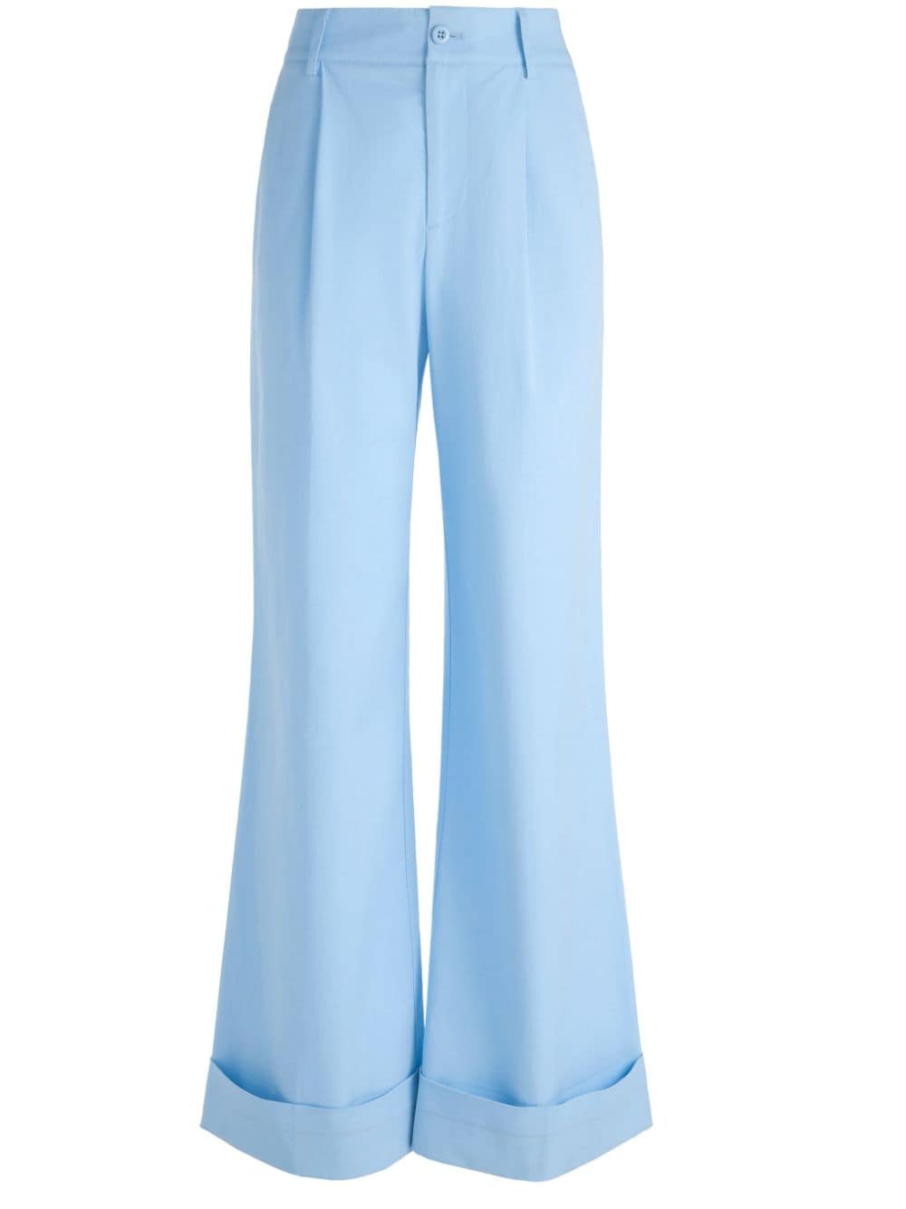 alice + olivia Tomasa high-waisted wide-leg trousers - Blue von alice + olivia