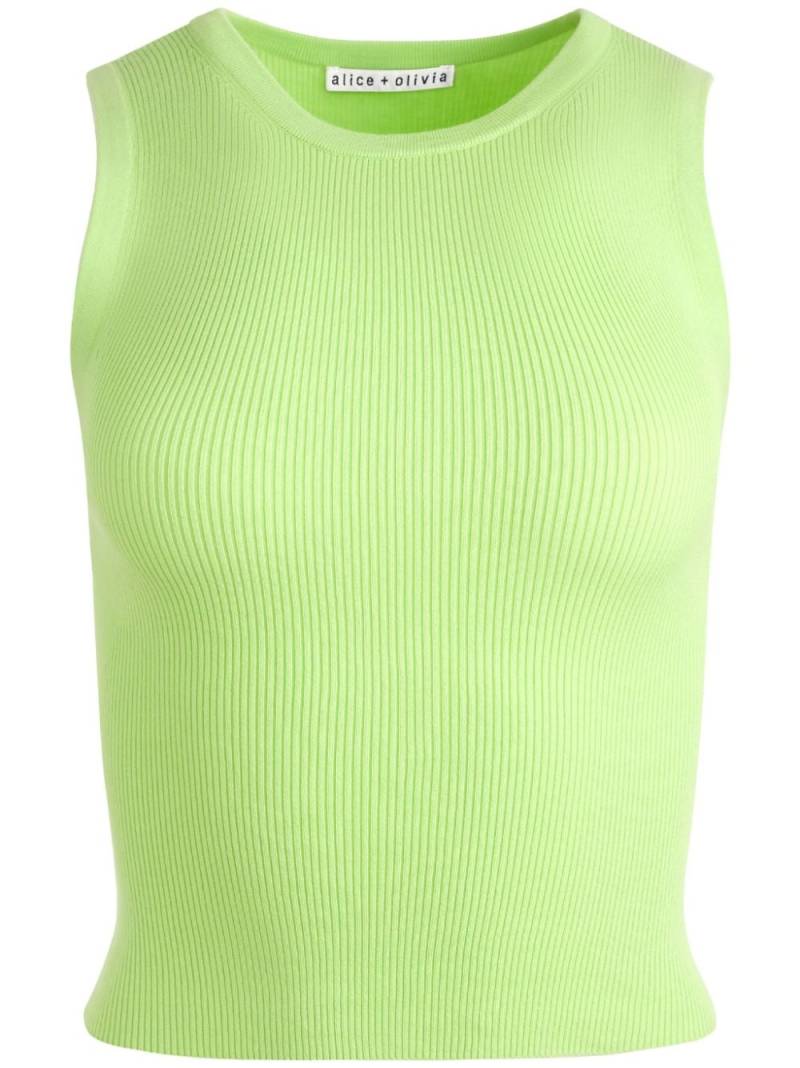 alice + olivia Tonita ribbed tank top - Green von alice + olivia