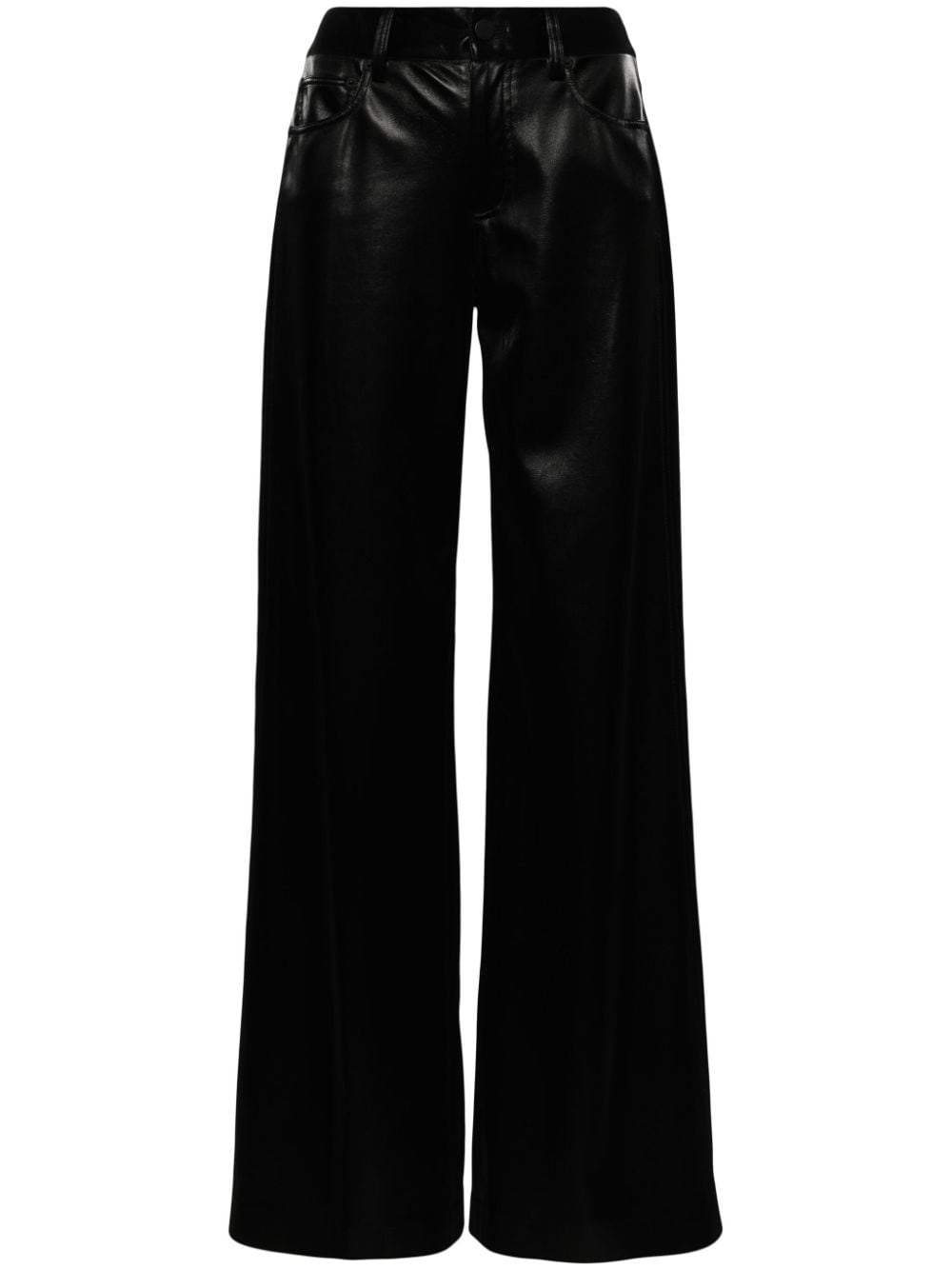 alice + olivia Trish faux-leather trousers - Black von alice + olivia