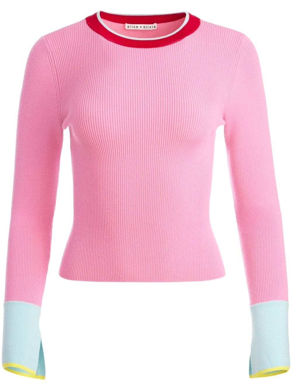 alice + olivia Westi ribbed-knit jumper - Pink von alice + olivia