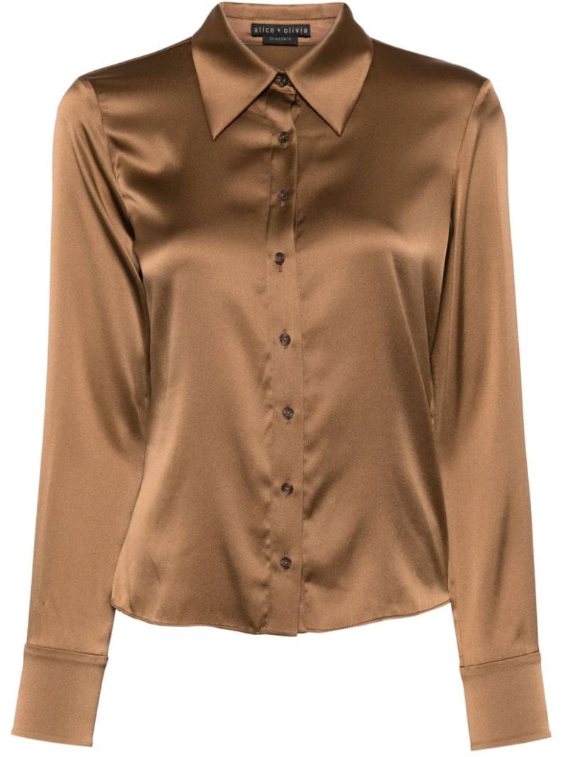 alice + olivia Willa shirt - Brown von alice + olivia