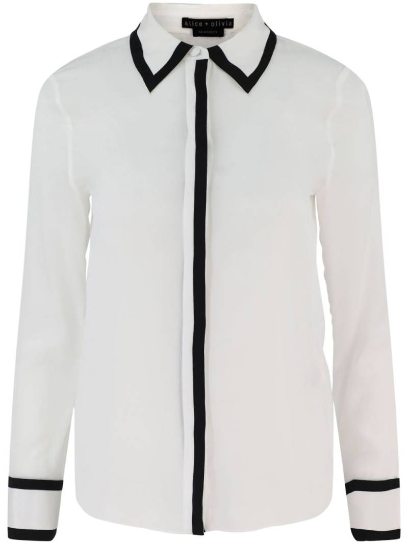 alice + olivia Willa shirt - White von alice + olivia