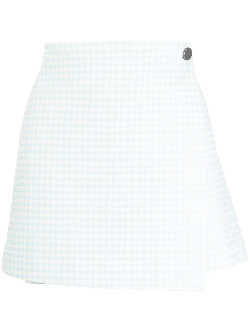 alice + olivia check-print skirt - Blue von alice + olivia