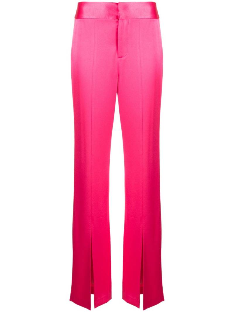 alice + olivia Jody high-waist split trousers - Pink von alice + olivia