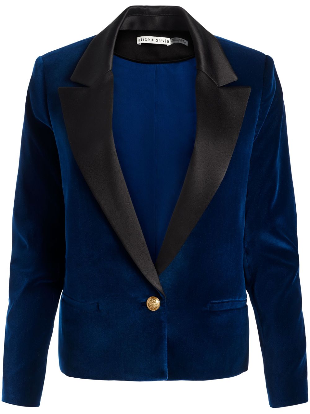 alice + olivia velvet blazer - Blue von alice + olivia