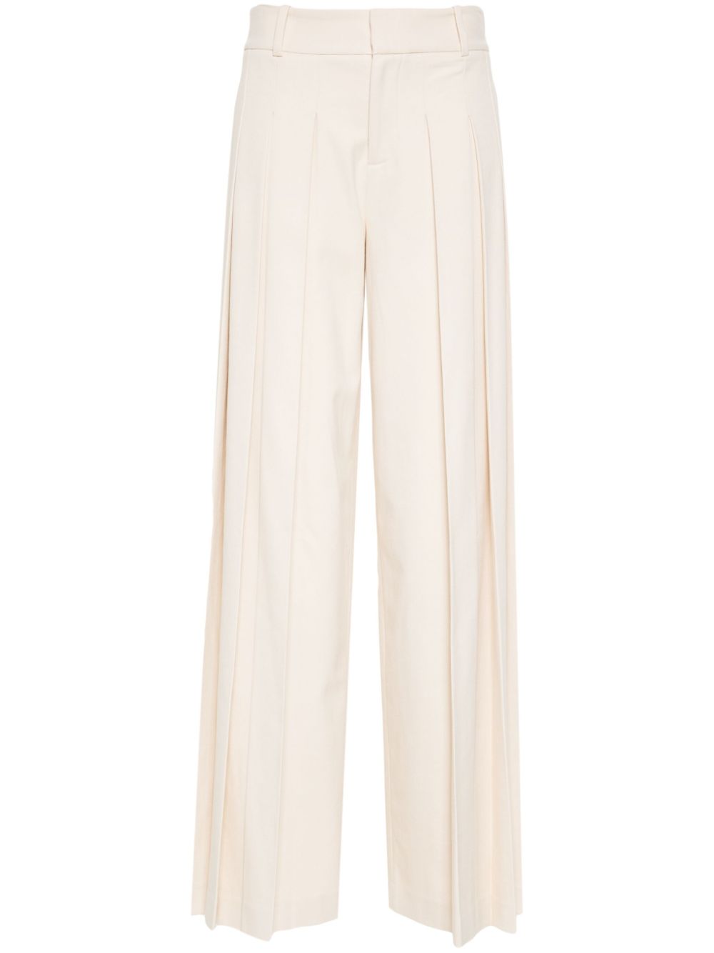 alice + olivia wide-leg pleated trousers - Neutrals von alice + olivia