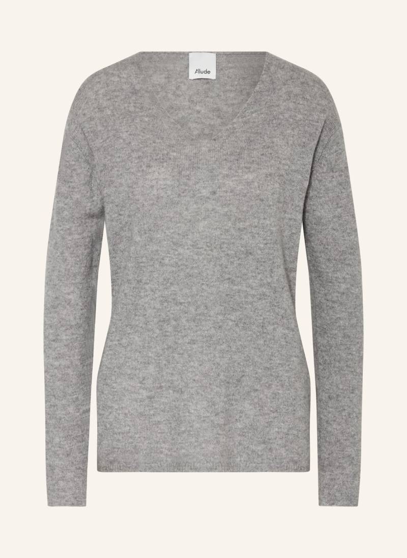 Allude Cashmere-Pullover grau von allude