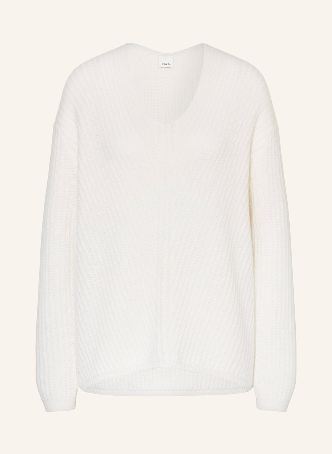 Allude Cashmere-Pullover weiss von allude