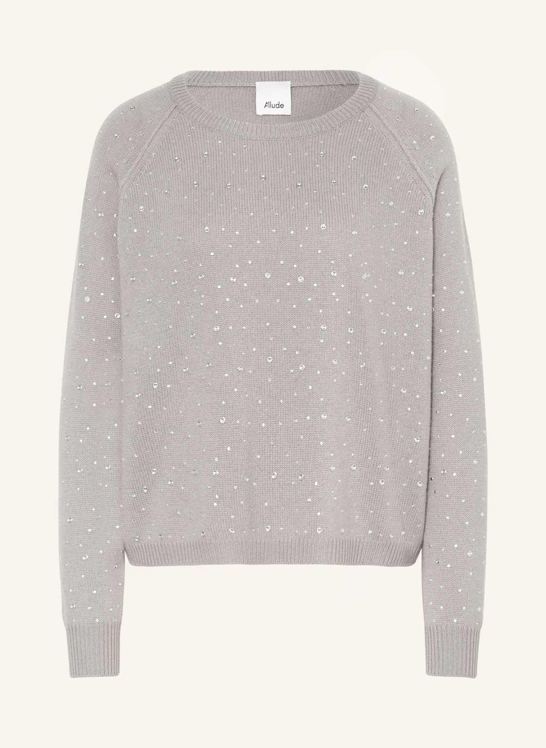Allude Pullover Mit Cashmere Und Schmucksteinen grau Allude Pullover Mit Cashmere Und Schmucksteinen grau von allude