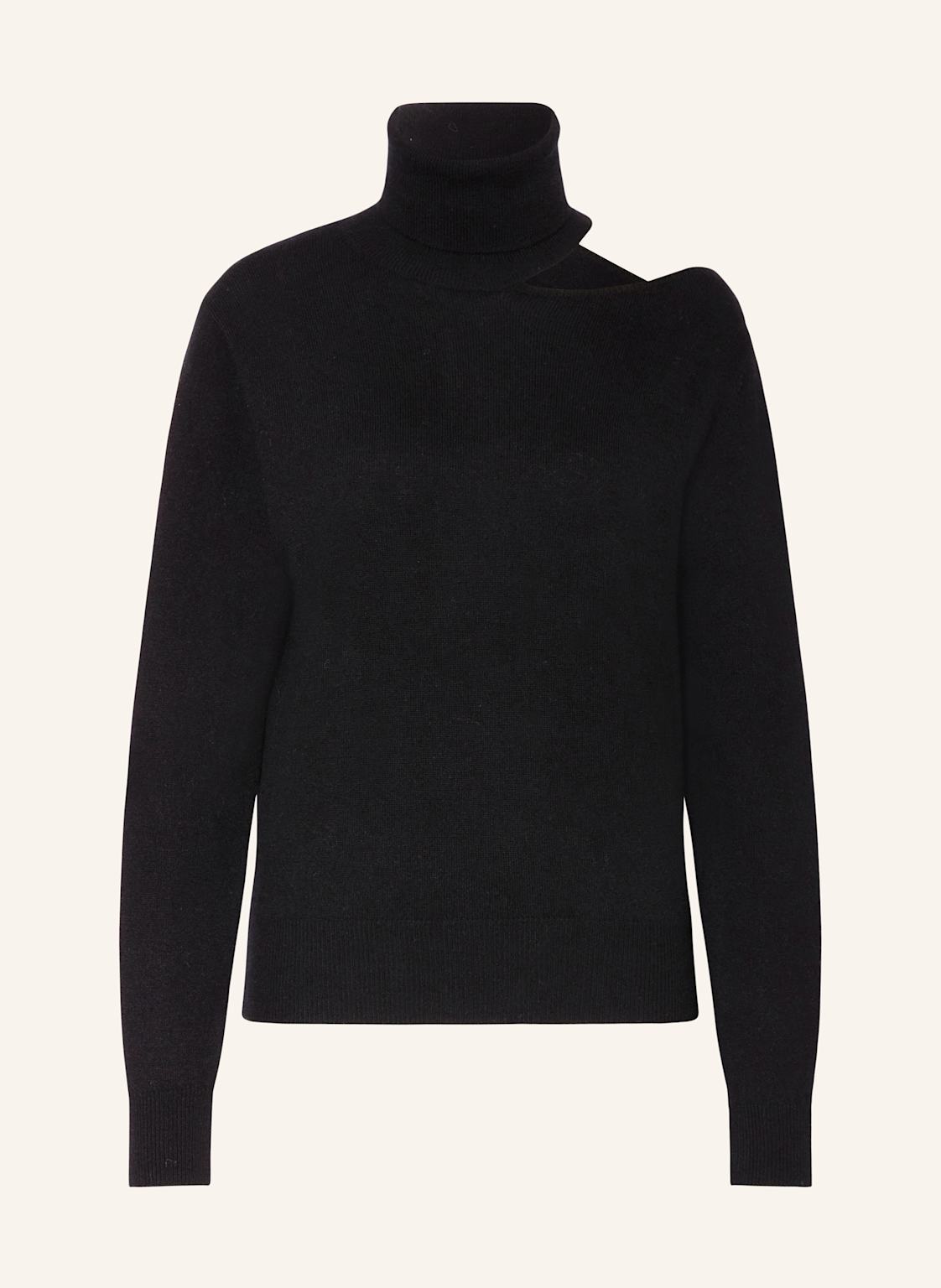 Allude Rollkragenpullover Mit Cashmere Und Cut-Outs schwarz von allude