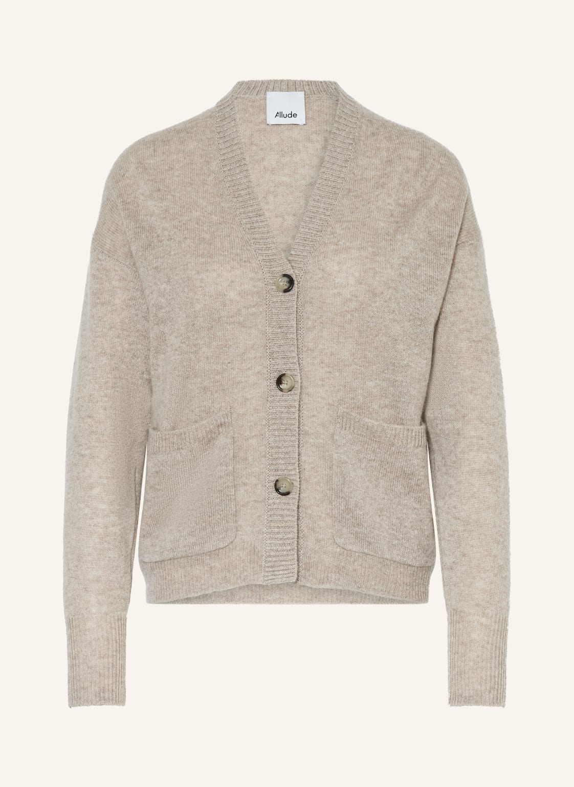 Allude Strickjacke Aus Cashmere grau von allude