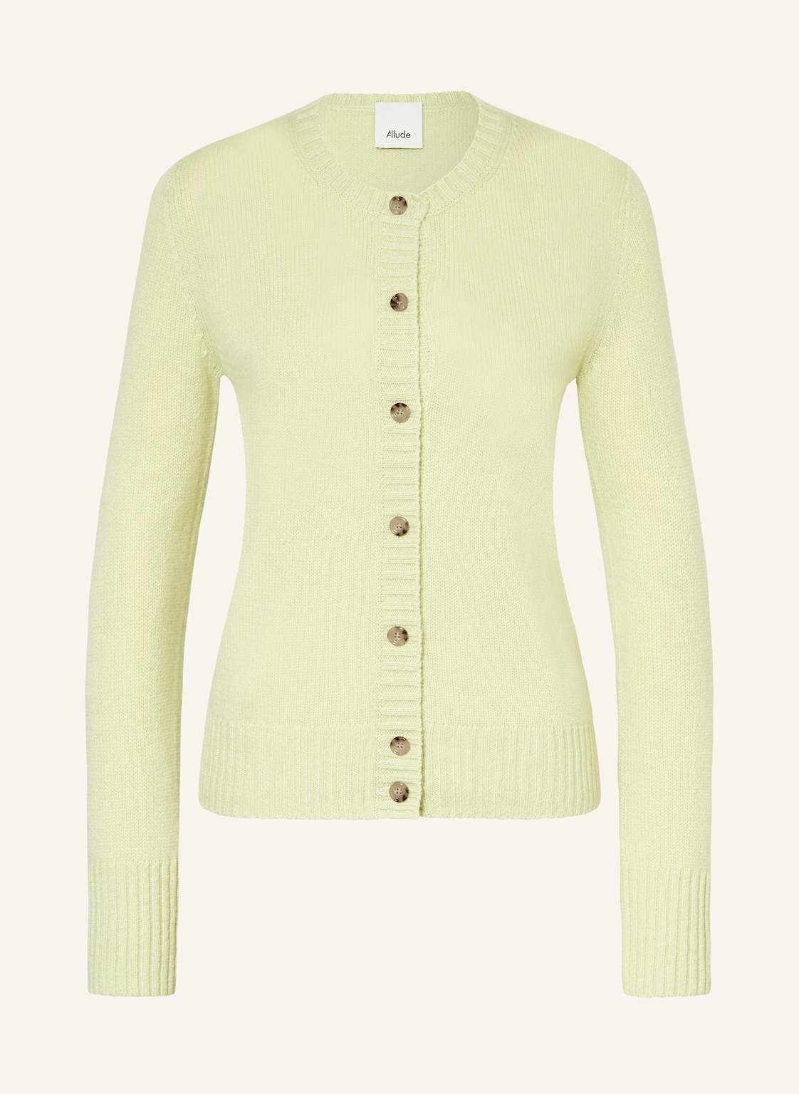 Allude Strickjacke Aus Cashmere gruen Allude Strickjacke Aus Cashmere gruen von allude