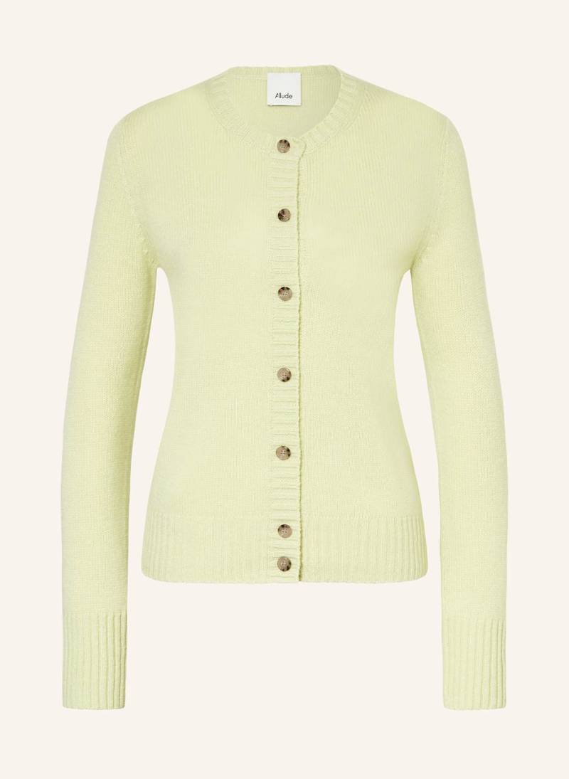 Allude Strickjacke Aus Cashmere gruen von allude