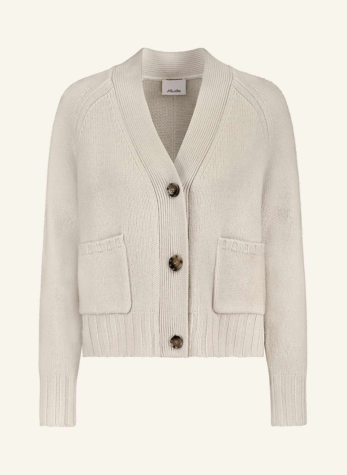 Allude Strickjacke Mit Cashmere beige von allude