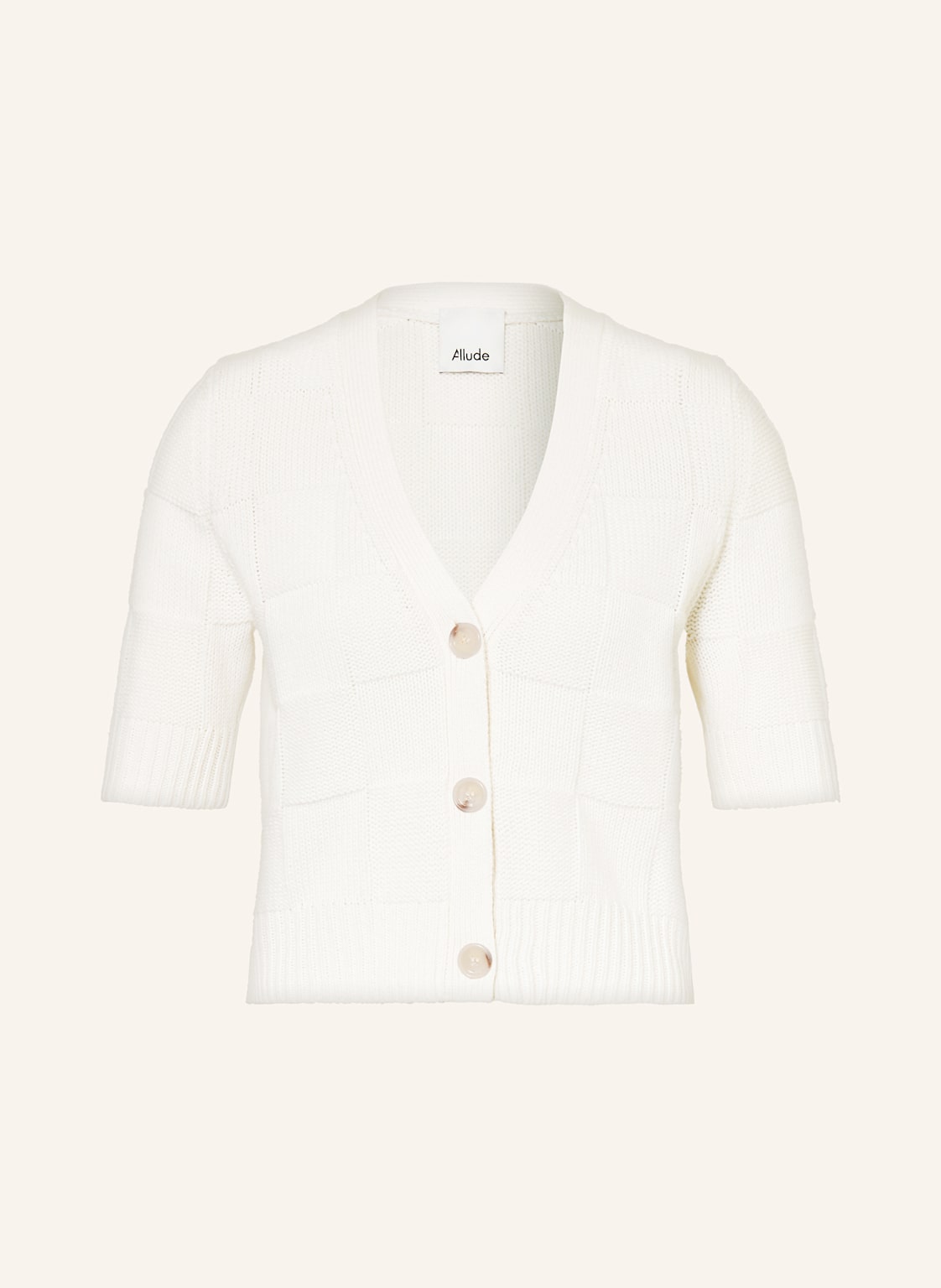 Allude Strickjacke Mit Cashmere weiss Allude Strickjacke Mit Cashmere weiss von allude
