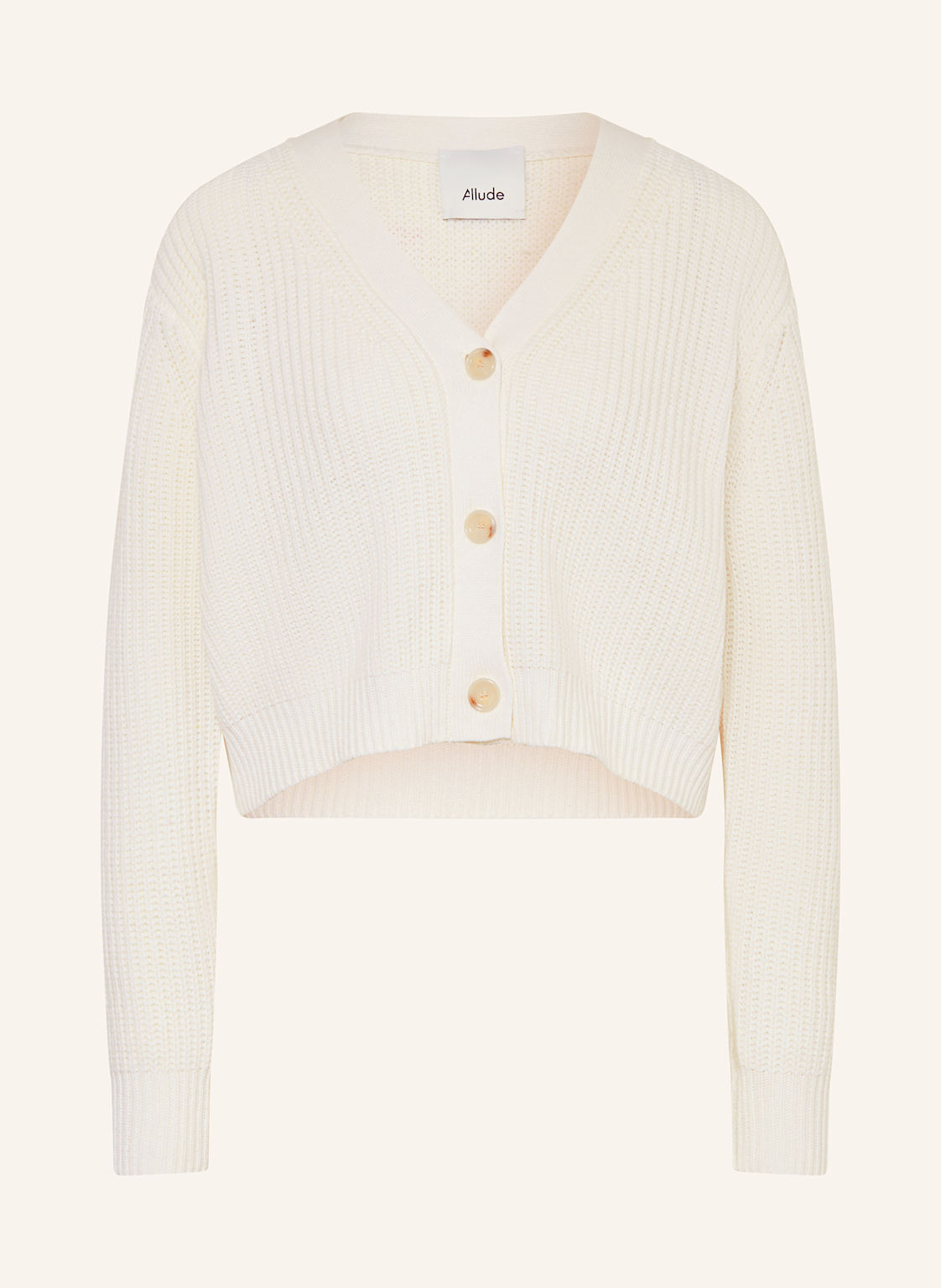 Allude Strickjacke Mit Cashmere weiss Allude Strickjacke Mit Cashmere weiss von allude