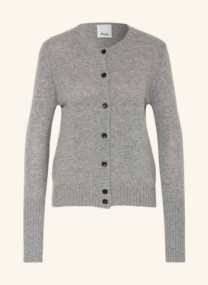 Allude Strickjacke Aus Cashmere grau von allude