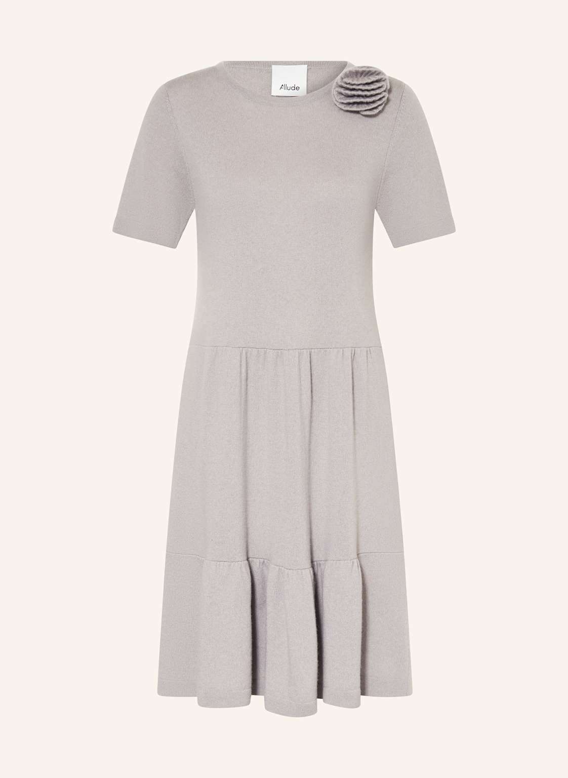 Allude Strickkleid Mit Cashmere grau von allude