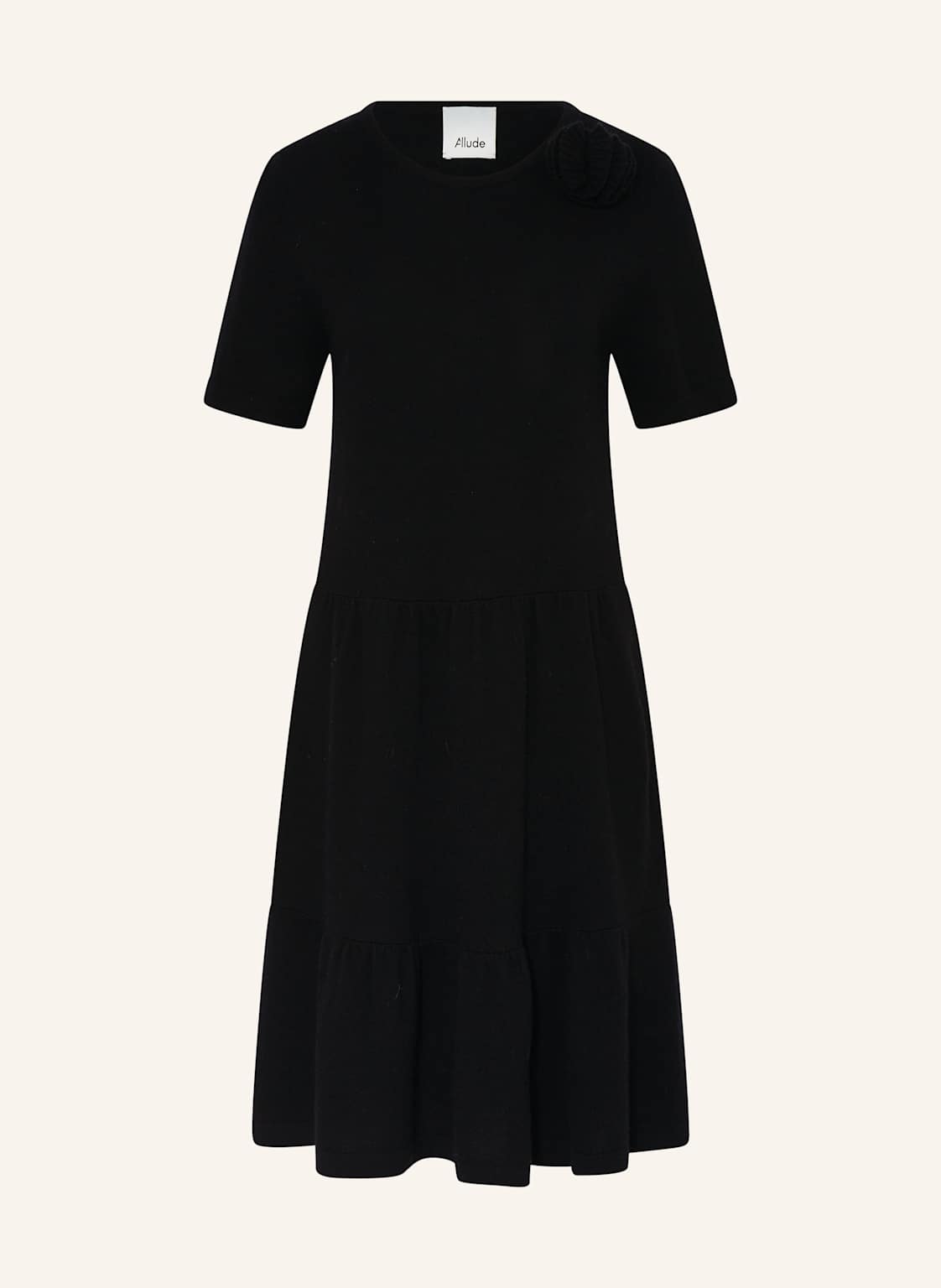 Allude Strickkleid Mit Cashmere schwarz Allude Strickkleid Mit Cashmere schwarz von allude
