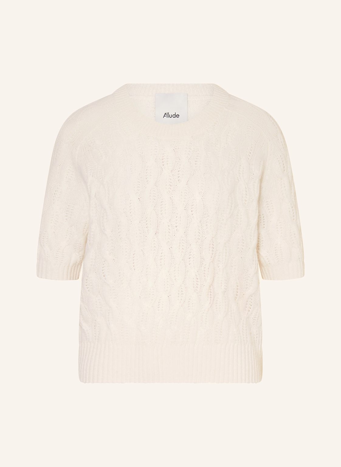 Allude Strickshirt Aus Cashmere weiss Allude Strickshirt Aus Cashmere weiss von allude