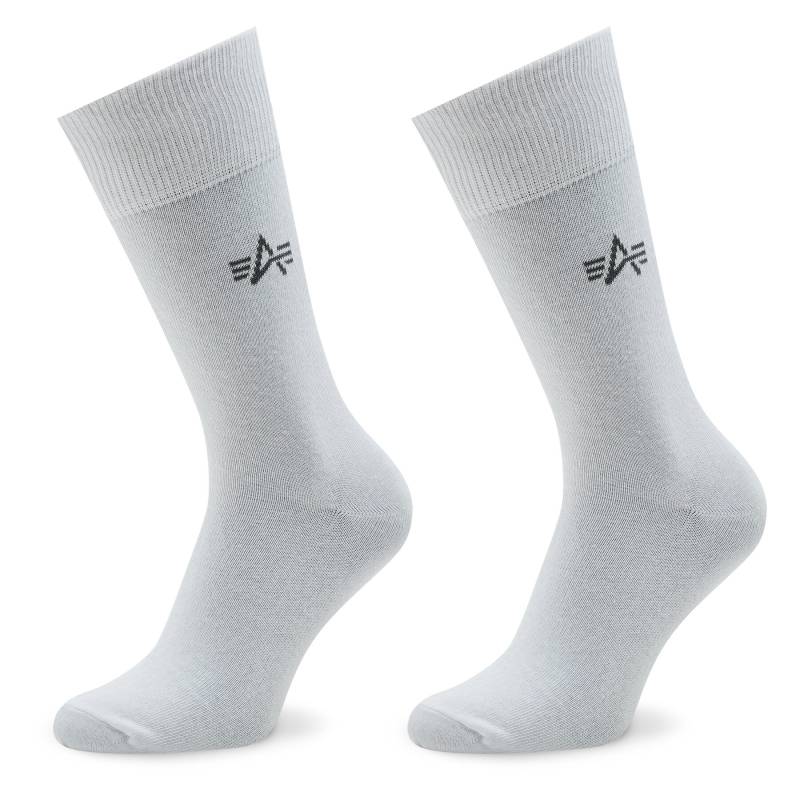 3er-Set hohe Herrensocken Alpha Industries Basic 118929 Weiß von alpha industries