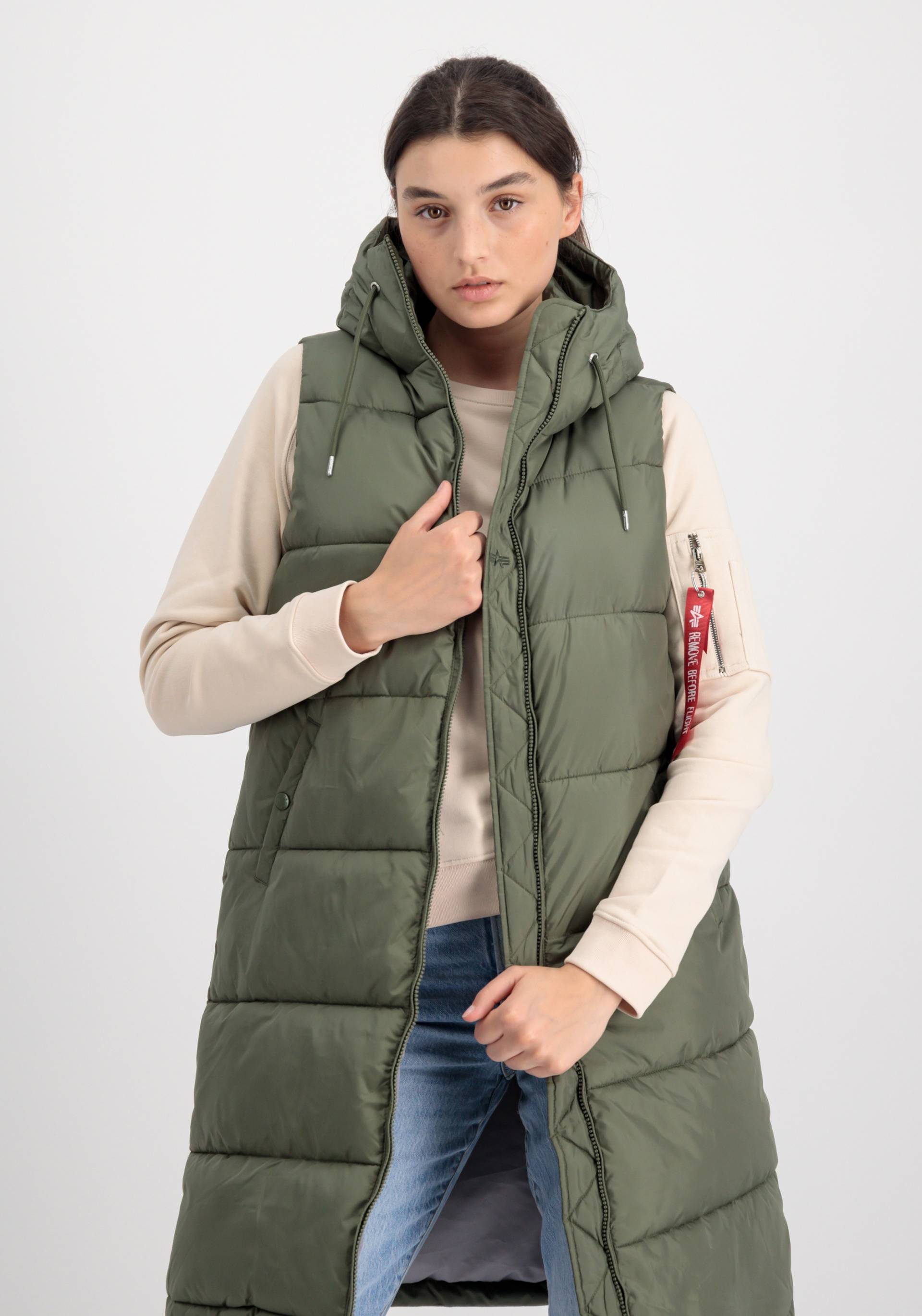 Alpha Industries Blouson »Alpha Industries Women - Vests Long Puffer Vest Women« von alpha industries