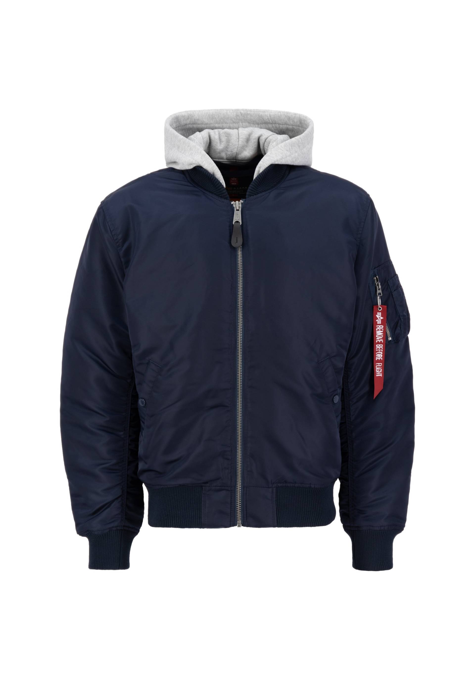 Alpha Industries Bomberjacke »Alpha Industries Men - Bomber Jackets MA-1 Zip Hood Back EMB« von alpha industries