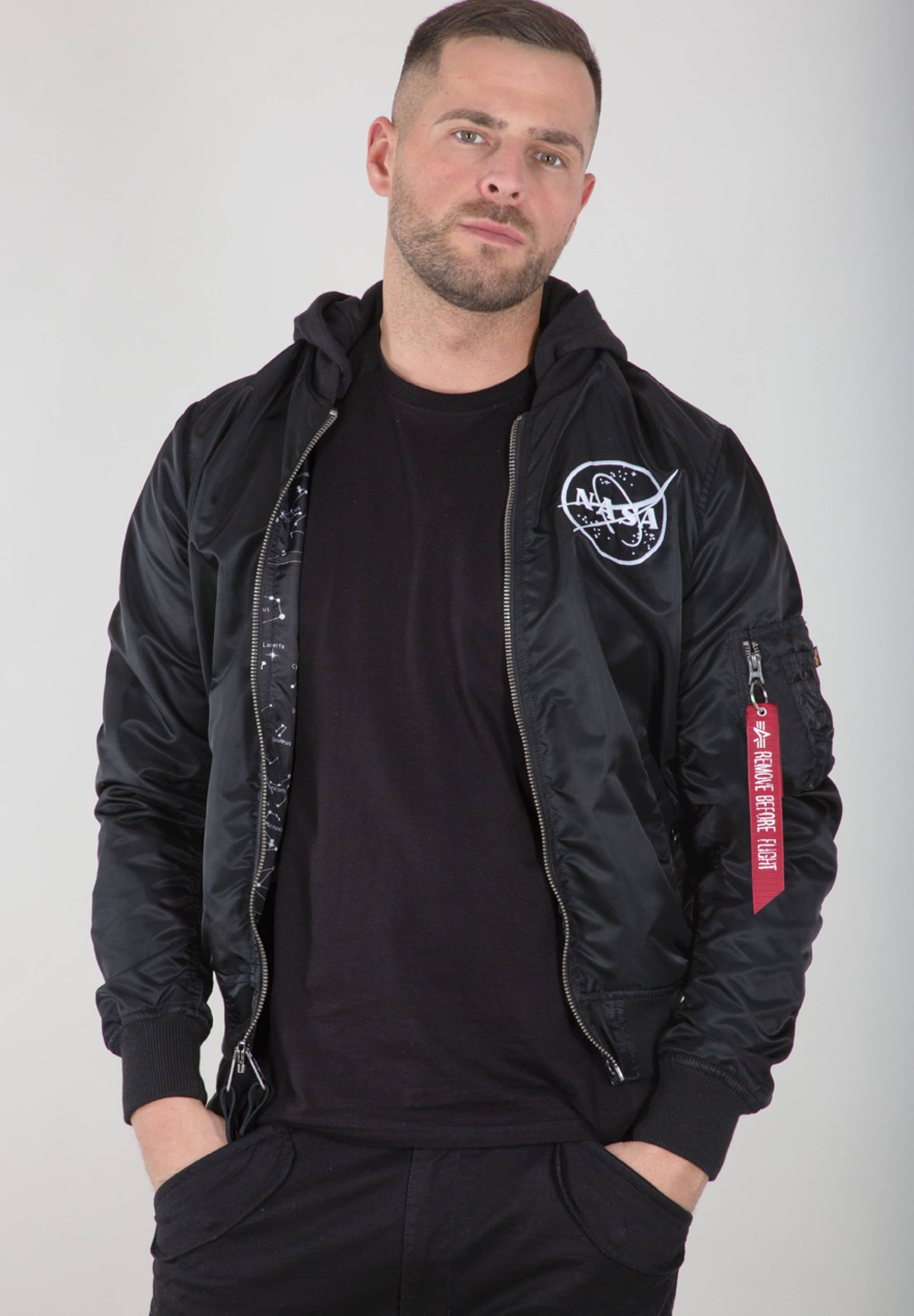 Alpha Industries Bomberjacke »Alpha Industries Men - Bomber Jackets MA-1 LW HD NASA Glow Rev.« von alpha industries