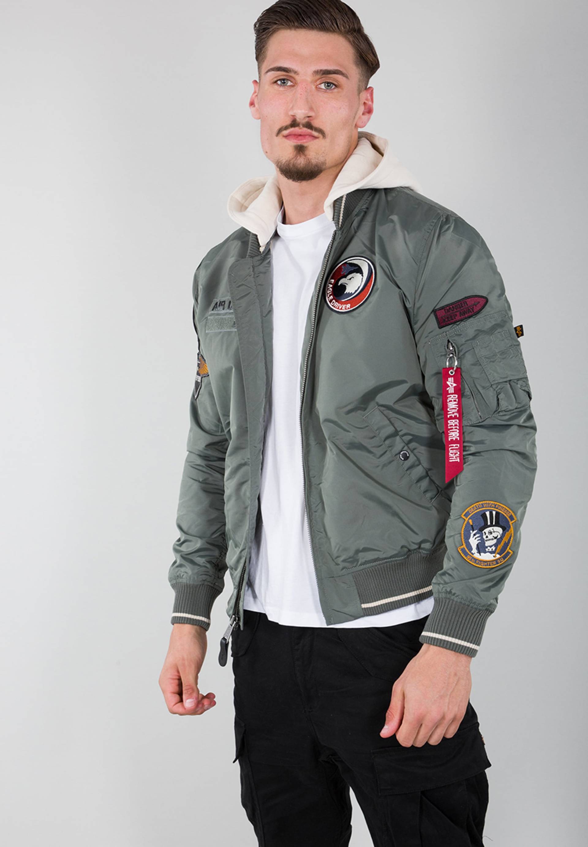 Alpha Industries Bomberjacke »Alpha Industries Men - Bomber Jackets MA-1 TT Hood Patch« von alpha industries