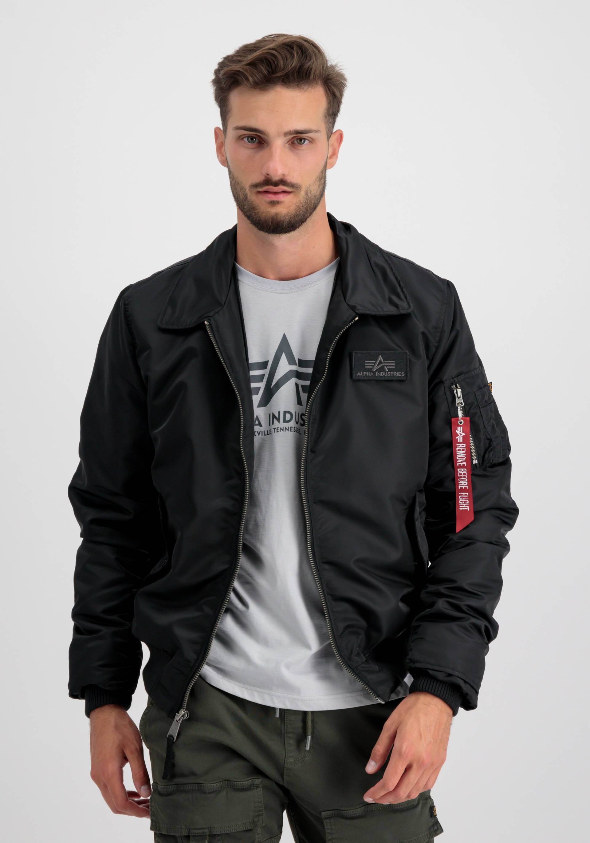 Alpha Industries Bomberjacke »Alpha Industries Men - Bomber Jackets CWU Jet Blast« von alpha industries