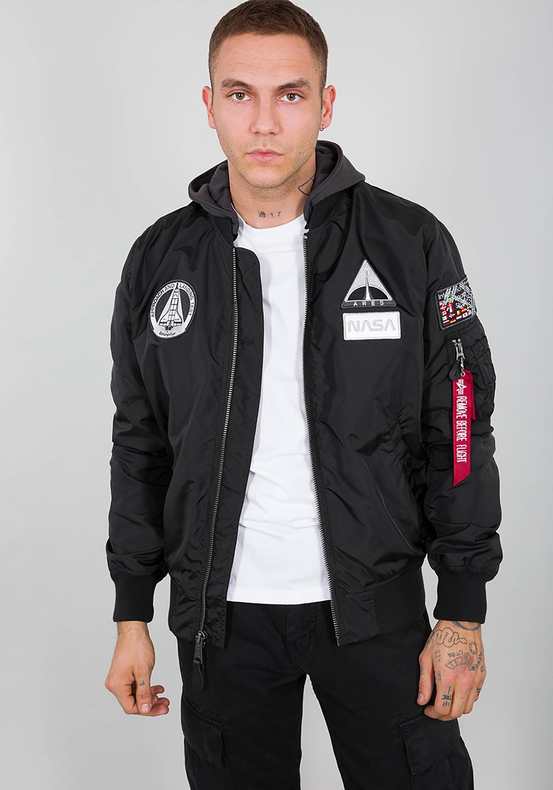 Alpha Industries Bomberjacke »Alpha Industries Men - Bomber Jackets MA-1 TT Hood NASA« von alpha industries