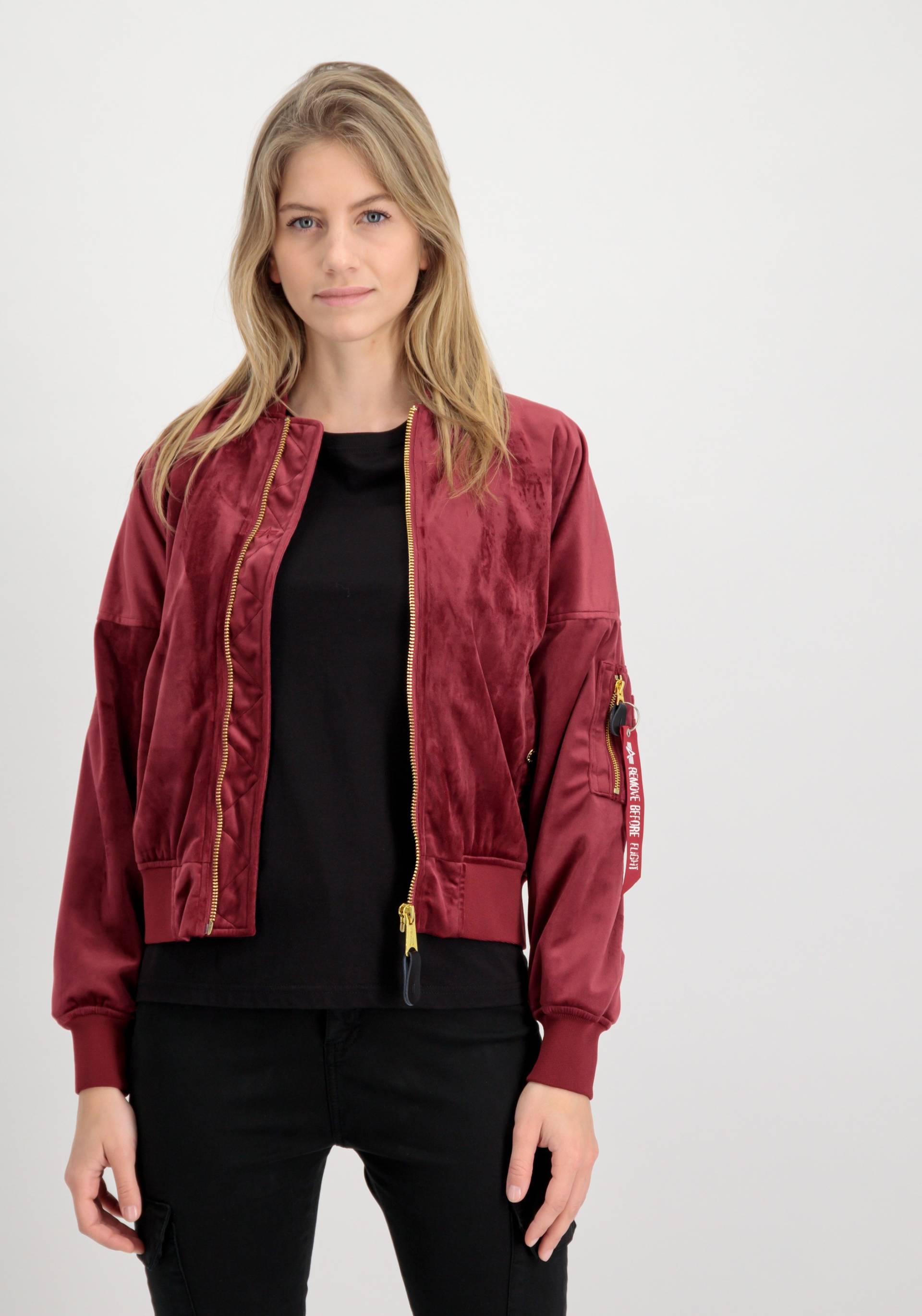 Alpha Industries Bomberjacke »Alpha Industries Women - Bomber Jackets MA-1 OS LW Velvet Wmn« von alpha industries