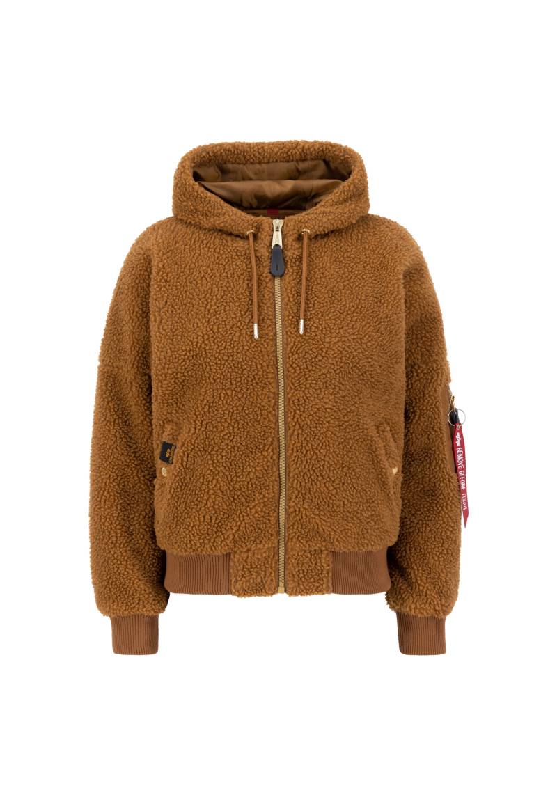 Alpha Industries Bomberjacke »Alpha Industries Women - Bomber Jackets MA-1 OS Hooded Teddy Wmn« von alpha industries