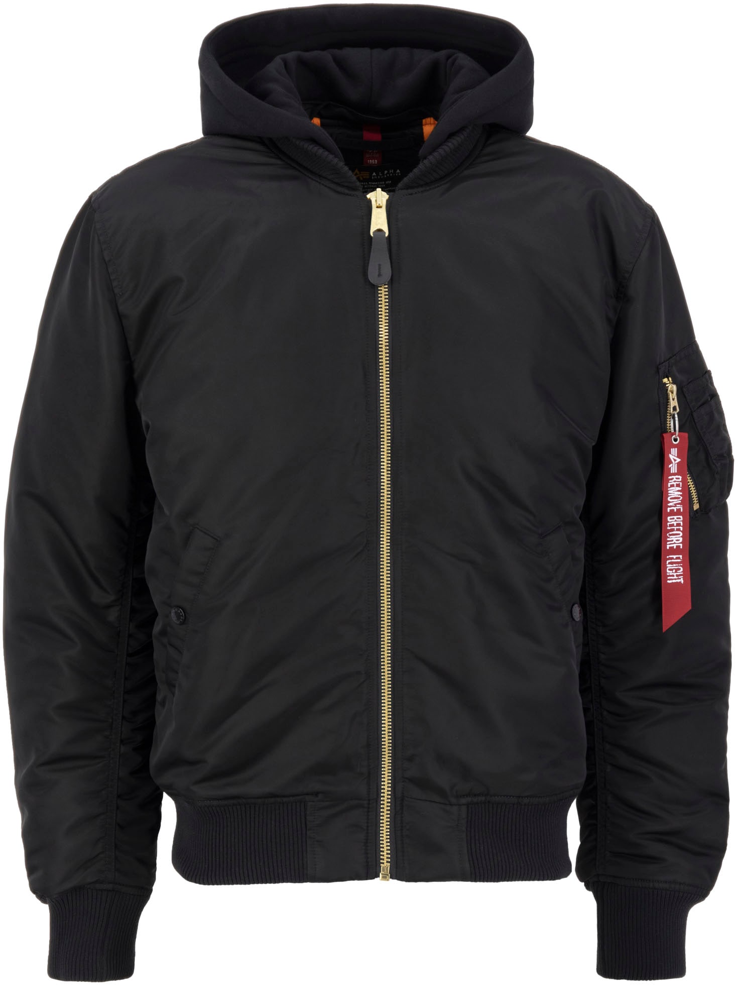 Alpha Industries Bomberjacke »MA-1 ZH Back EMB«, mit Kapuze von alpha industries