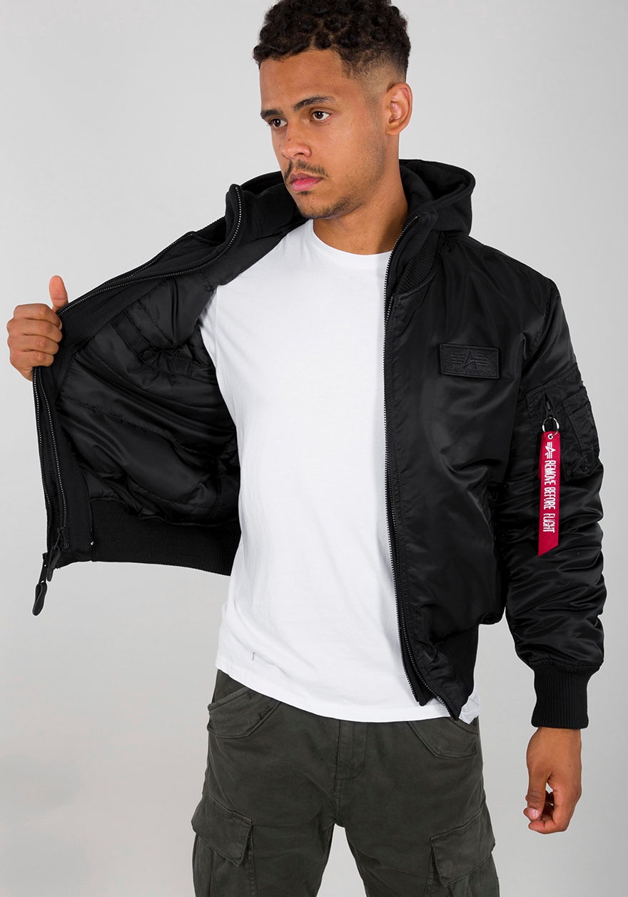 Alpha Industries Bomberjacke »MA-1 ZH Back Print«, mit Kapuze von alpha industries