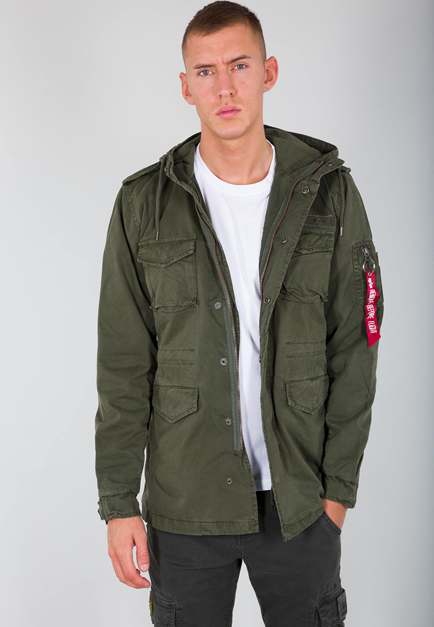 Alpha Industries Fieldjacket »Alpha Industries Men - Field Jackets Huntington Hood« von alpha industries