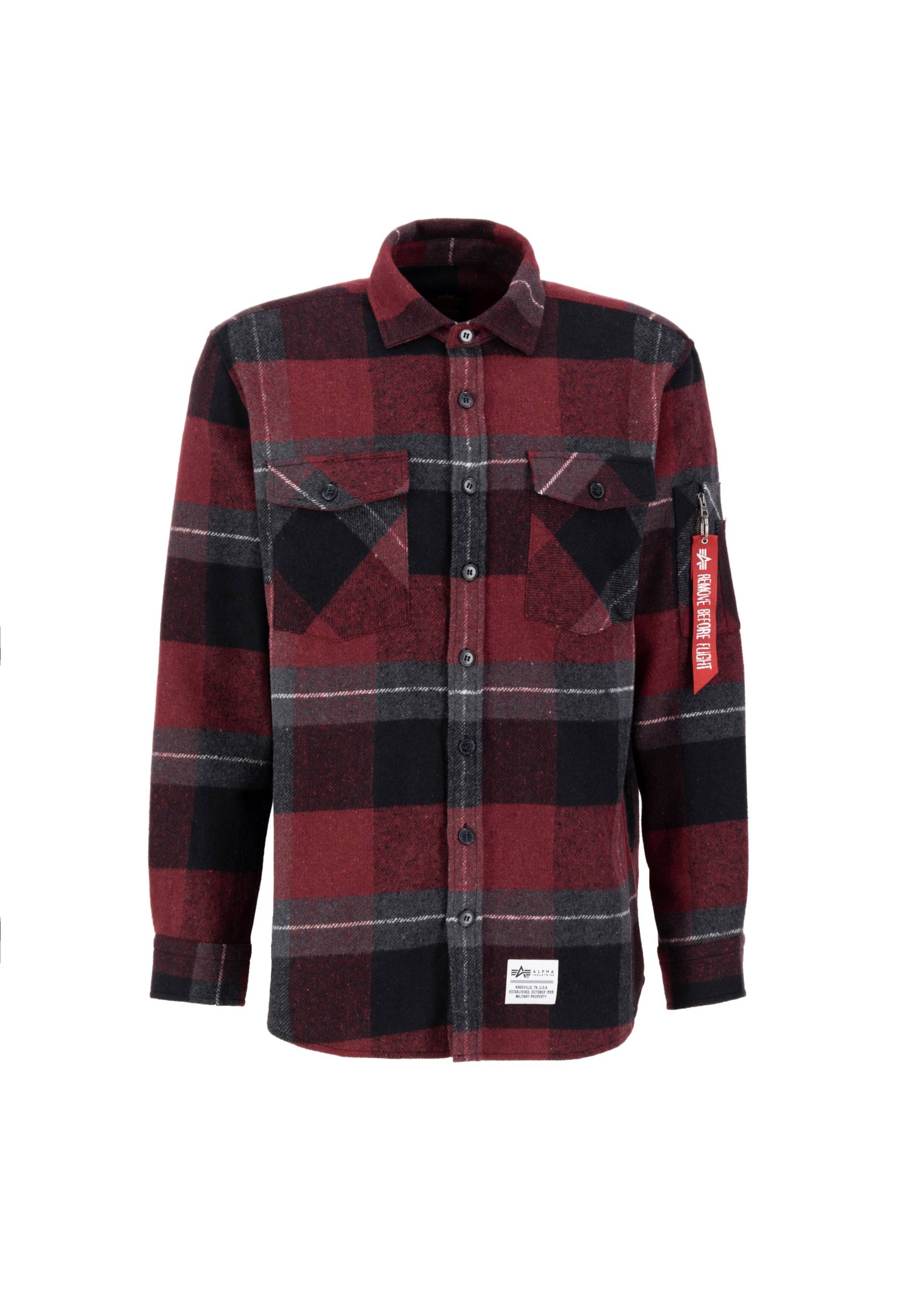 Alpha Industries Hemdjacke »Alpha Industries Men - Overshirts Flannel Shirt« von alpha industries