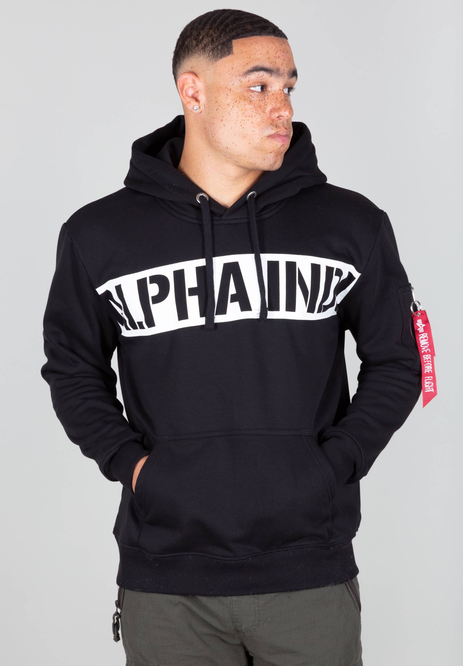 Alpha Industries Hoodie »Alpha Industries Men - Hoodies Printed Stripe Hoodie« von alpha industries