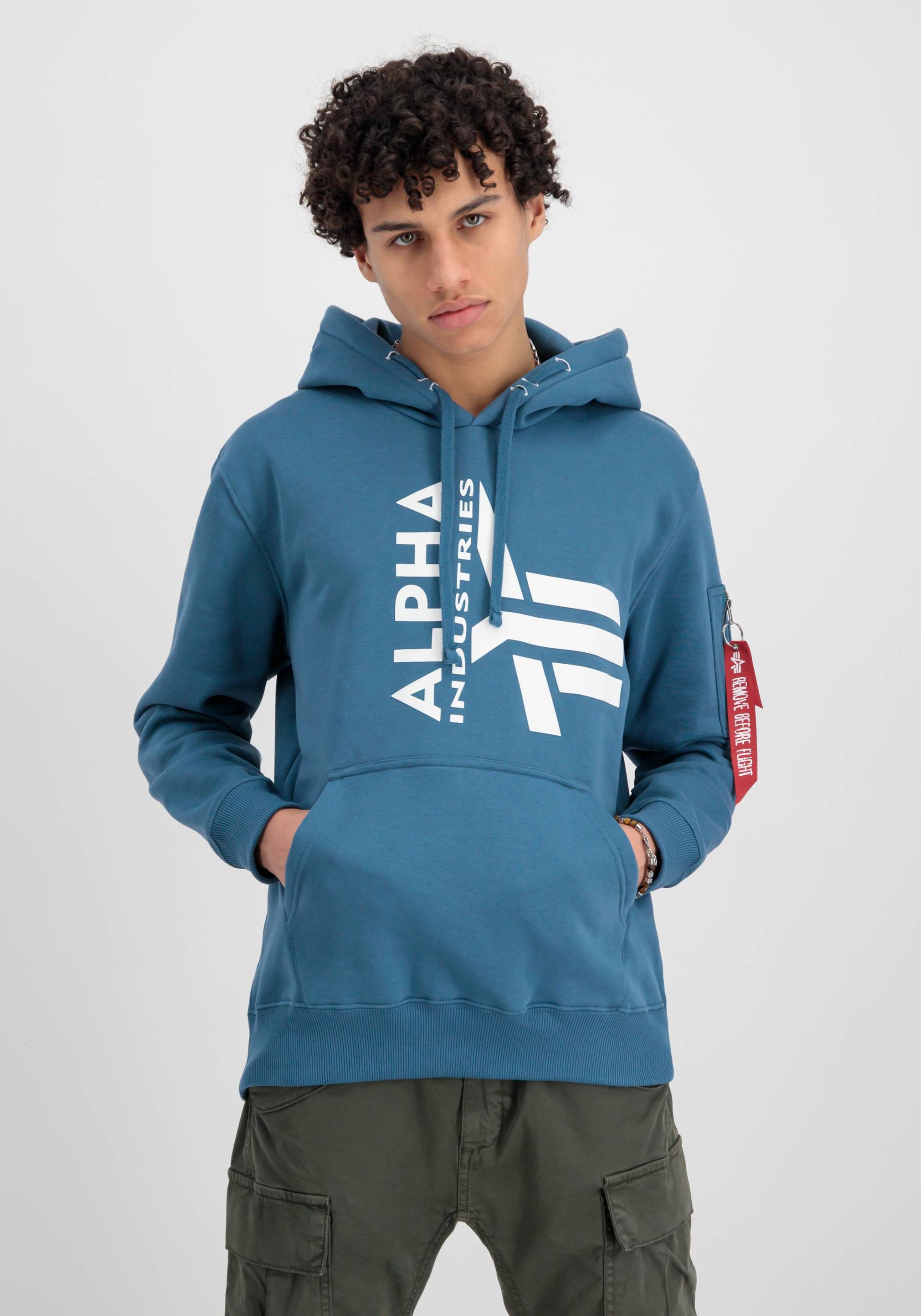 Alpha Industries Hoodie »Alpha Industries Men - Hoodies Half Logo Foam Hoodie« von alpha industries