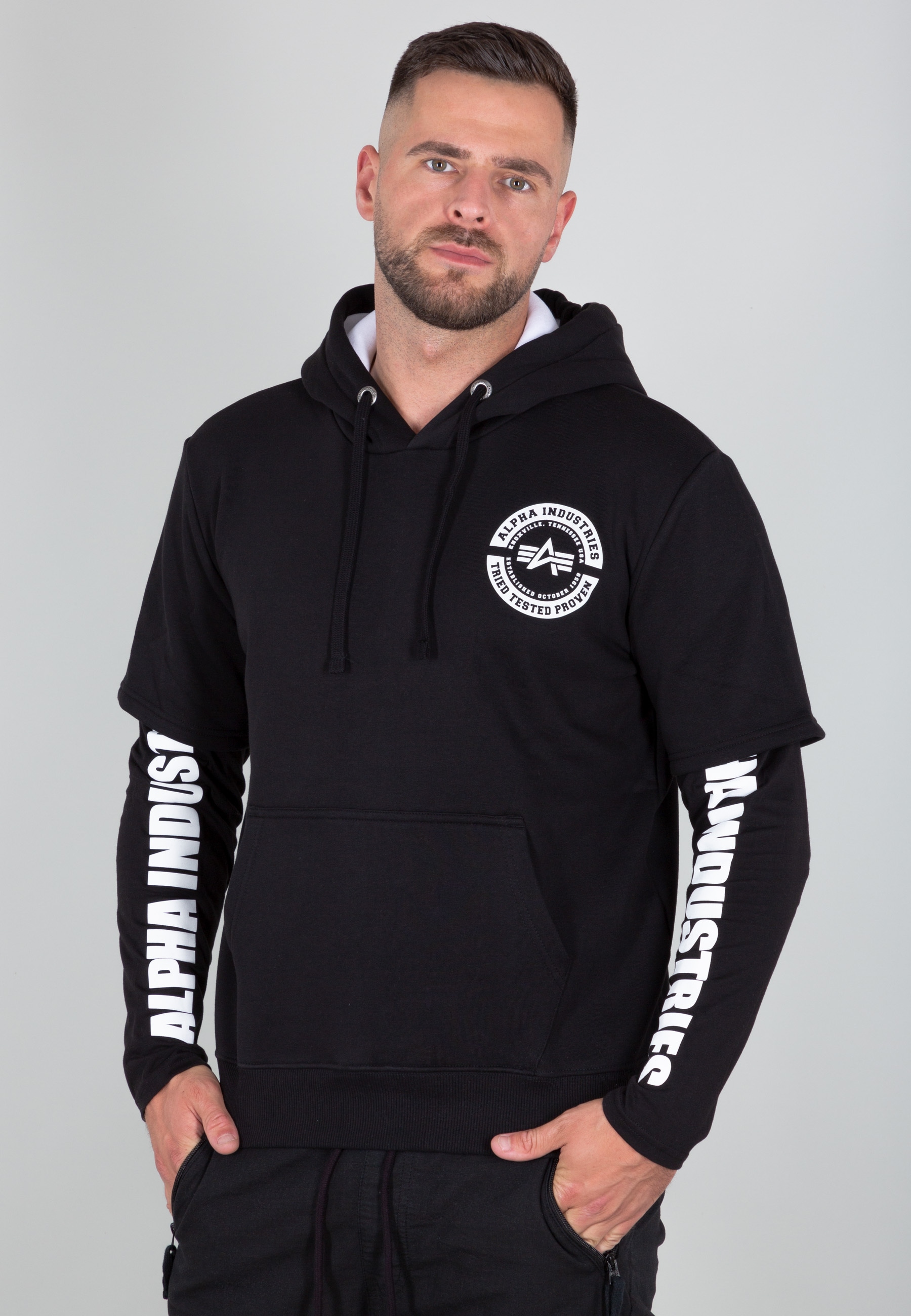 Alpha Industries Hoodie »Alpha Industries Men - Hoodies Sleeve Print Hoody« von alpha industries