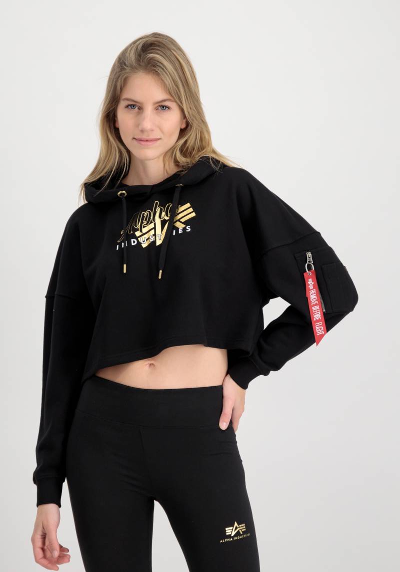 Alpha Industries Hoodie »Alpha Industries Women - Hoodies Goldfarben Logo COS Hoodie Wmn« von alpha industries