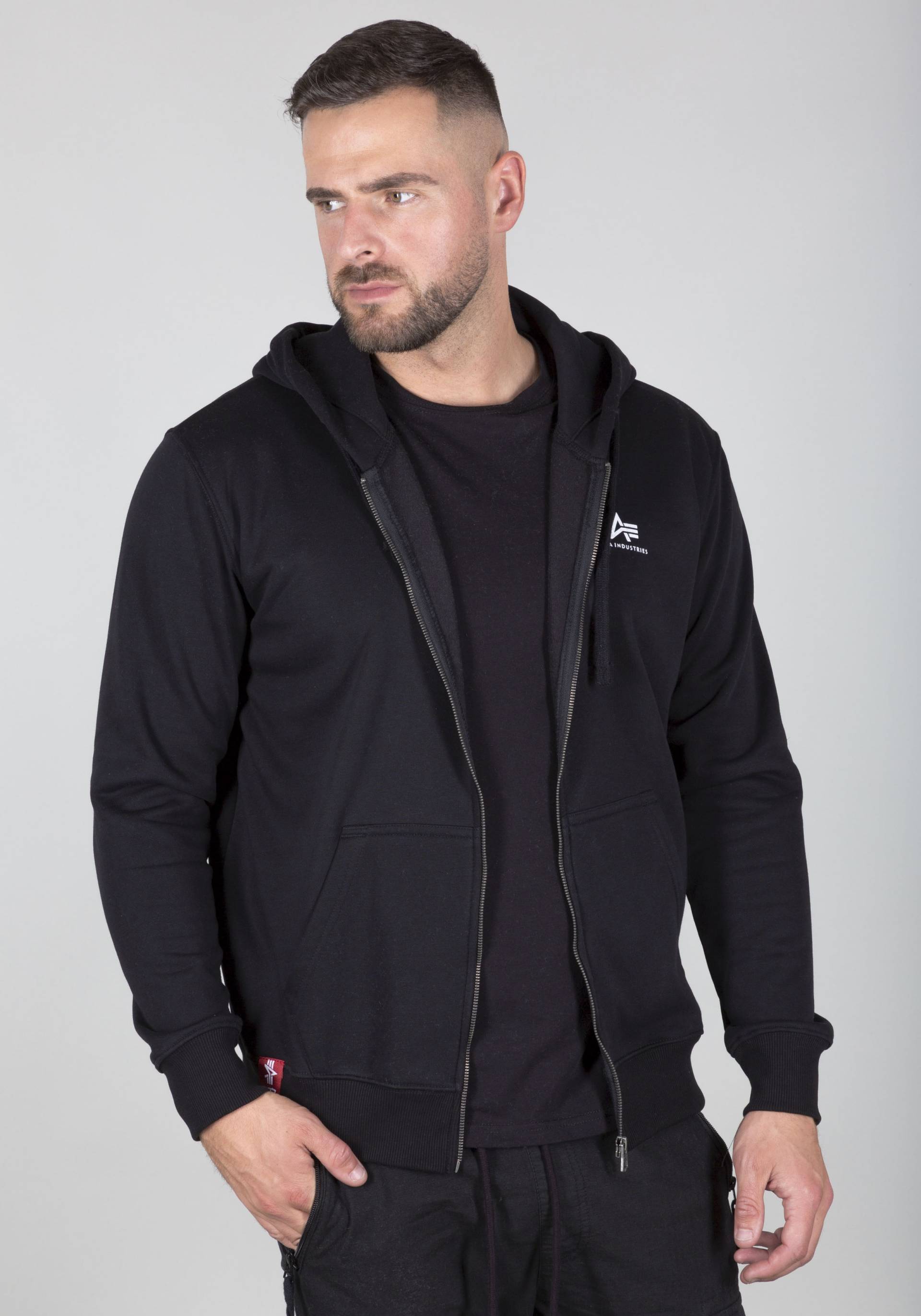 Alpha Industries Kapuzensweatjacke »Basic Zip Hoody SL« von alpha industries