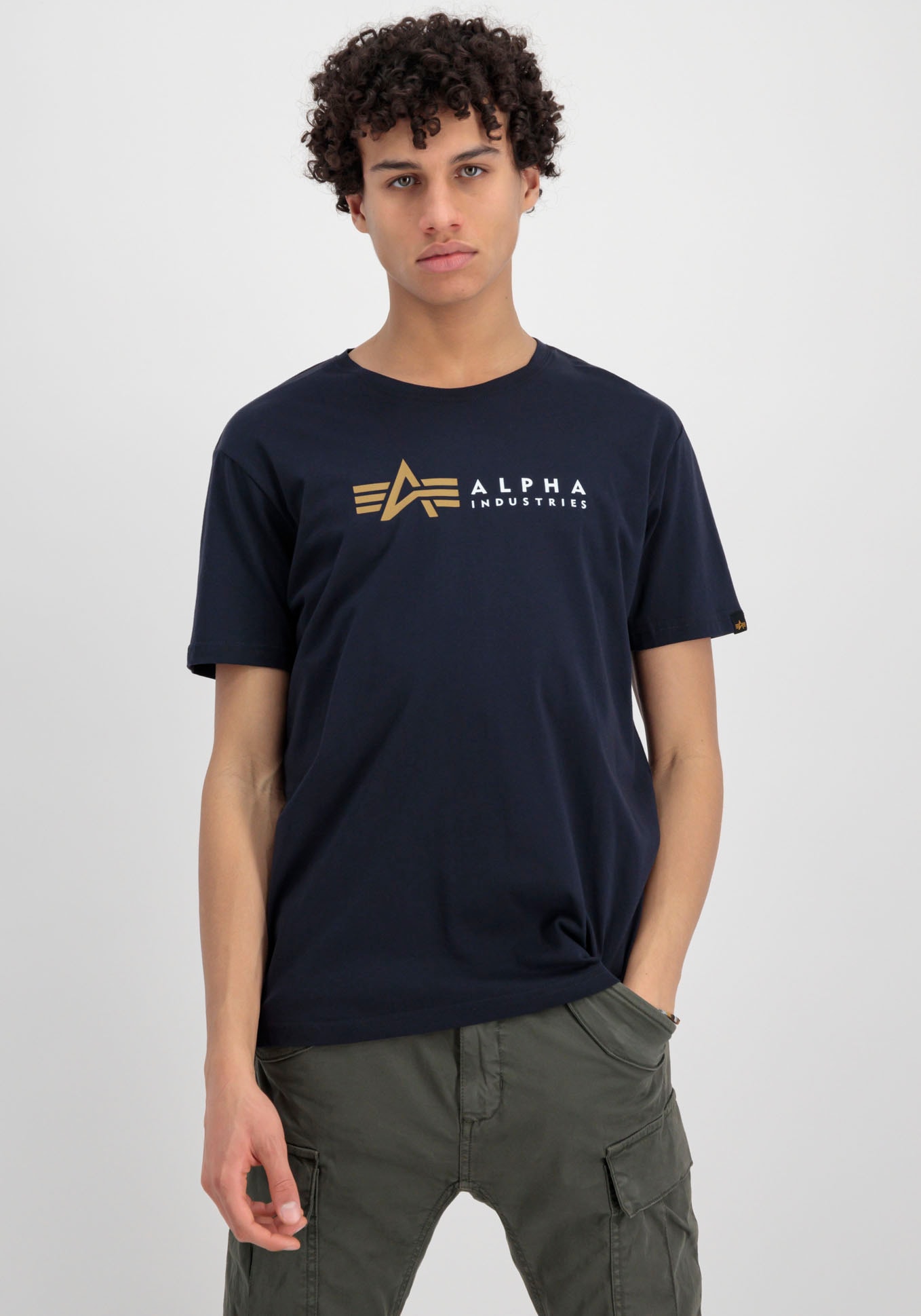 Alpha Industries Kurzarmshirt »Alpha Label T« von alpha industries