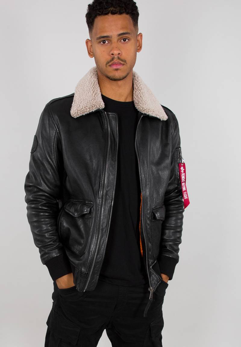 Alpha Industries Lederjacke »Alpha Industries Men - Leather & Vegan Jackets G1 Leather Jacket« von alpha industries