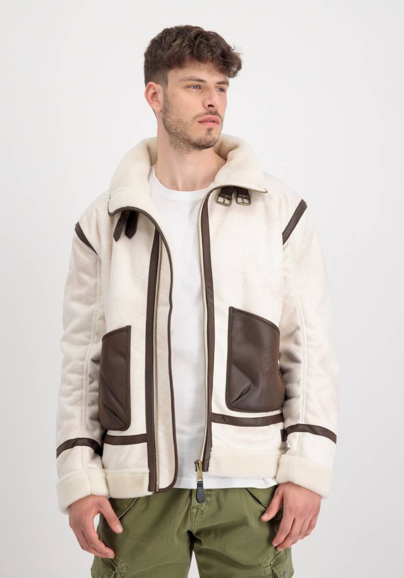 Alpha Industries Lederjacke »Alpha Industries Men - Leather & Vegan Jackets B3 Arctic« von alpha industries