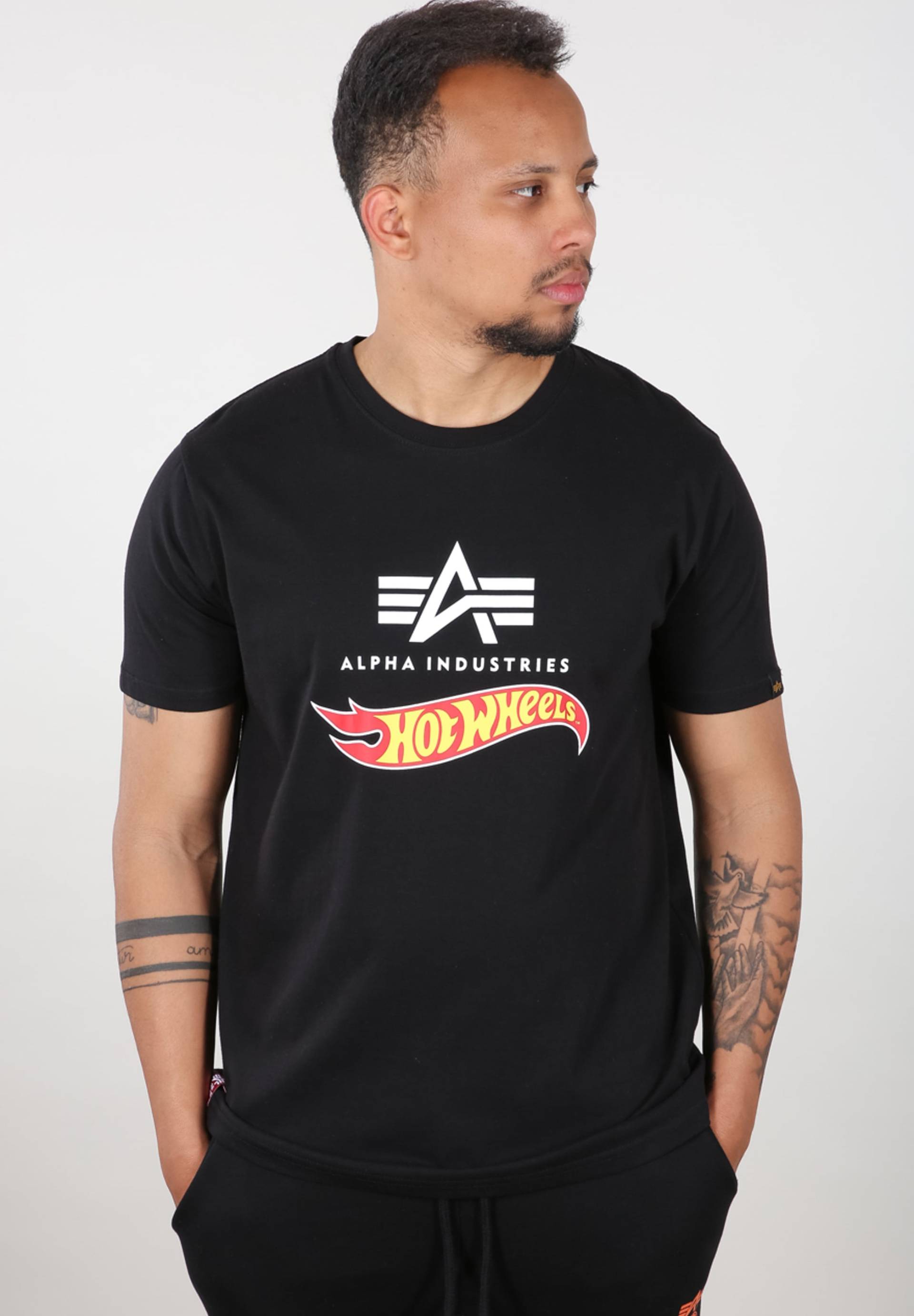 Alpha Industries Longsleeve »Alpha Industries Men - T-Shirts Hot Wheels Flag T« von alpha industries