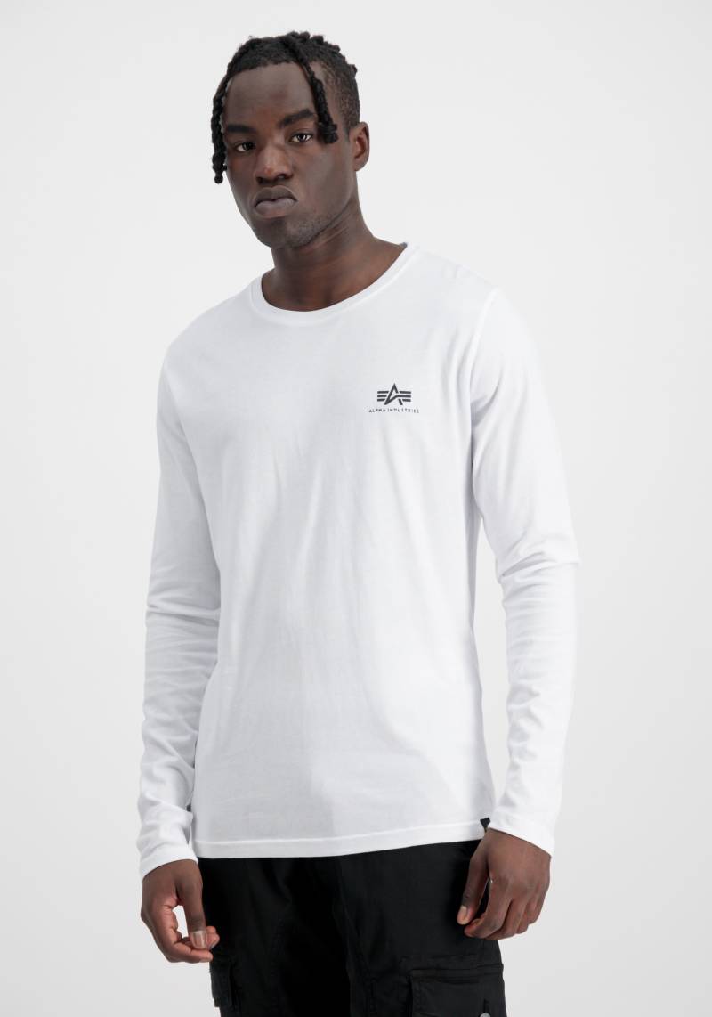 Alpha Industries Longsleeve »Alpha Industries Men - Longsleeves Back Print Heavy LS« von alpha industries