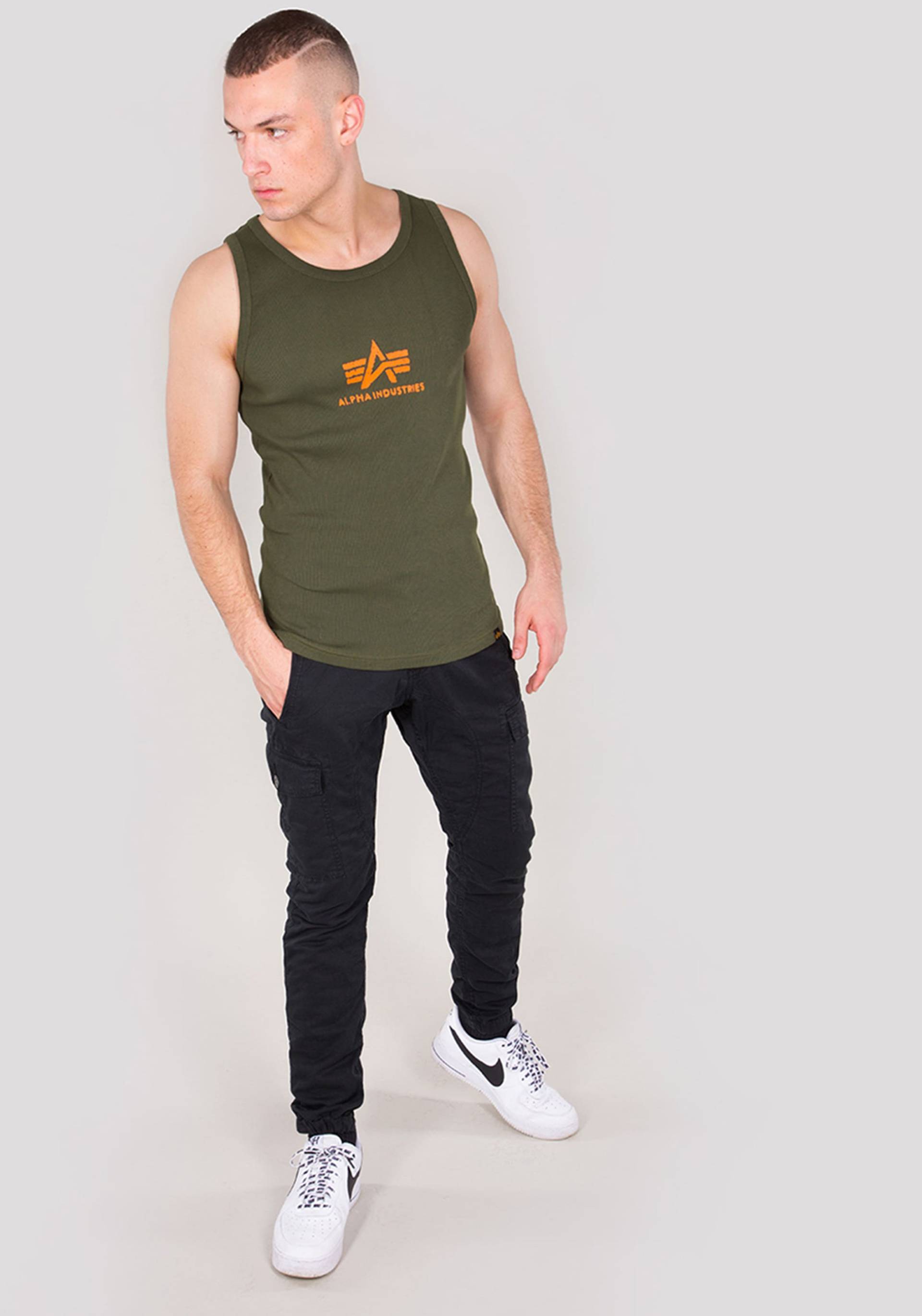 Alpha Industries Muskelshirt »Alpha Industries Men - Tanks Logo Tank« von alpha industries